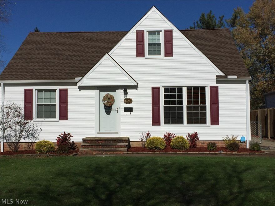 It’s a bird, It’s a plane…It’s a SUPER HOME w/ 3 roomy Bedrooms & 2.5 Baths in Parma Heights! This immaculate Cape Cod home has everything you want AND need! Done in Today’s Colors, it exudes convenience w/ Bathrooms on EVERY level. The flooring packs a punch- original hardwood in LR & main floor bedrooms, ceramic in kitchen, & Pergo Cherry in 3rd Bedroom Upstairs & Office w/ Built-ins. With a Great Property Comes Plentiful Updates—windows & vinyl siding 2015, High Efficiency HWT 2014 & HVAC 2006, House & garage roof 2011, & main floor bath in 2013 w/ deep soaker tub for relaxation after a long day. Custom Countertops & Stainless Appliances stay in kitchen. Attics & LARGE closets offer storage & the basement is partially finished w/ Cherry Wainscoting, Glass block windows, spacious laundry area, full bath, & additional bonus room. The fully-fenced nearly ¼ acre lot boasts a storage shed, fire pit & 16x32 above-ground pool. Up, up, & away—let this property whisk you off your feet, set a showing today. Home Warranty Included!