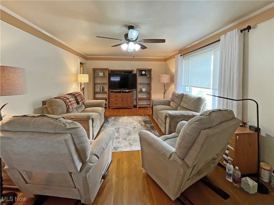 Welcome to 1143 Barone Drive, Weirton, WV! This very well maintained 3BR, 2BA brick ranch has many updates to appreciate. Upon arrival you'll be impressed with the curb appeal of the expanded new driveway, metal roof, epoxy stone sidewalk and landscaping to this attractive property. Enter into a spacious living room with lots of natural light from the large picture window that leads to the equipped kitchen with wood cabinetry and bamboo flooring.  Nice hardwood flooring throughout the living room, three bedrooms, updated gas furnace, central air conditioning and so much more. The full basement features a cozy rec room, second full bath, large laundry area with washer and dryer included, tons of storage space and single car garage. A level back yard makes maintaining this home a breeze. All appliances stay. When the right one comes along you have to act fast in today's busy market.  Make this your new home before the holidays! $159,900