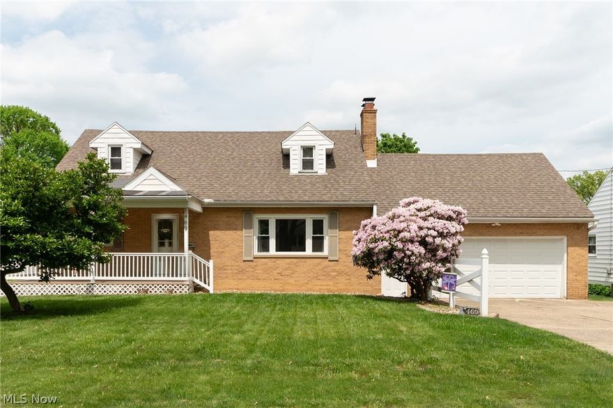 Welcome home to 469 E Hopocan Ave, Barberton, Ohio! This 4 bed, 2.5 bath brick home, boasts over 2,000 sqft. of finished, livable space allowing plenty of room for everyone to be more than comfortable. As you walk in the front door you will notice the beautiful, original hardwood floors throughout the majority of the home. Step into the kitchen and find newly redone flooring and cabinets, offering both functionality and modern appeal as well as updated stainless steel appliances. The upstairs bathroom has been beautifully revamped with fresh flooring and a stylish vanity, while the 1st-floor bathroom features a luxurious walk-in shower, updated flooring, and a sleek vanity. Head downstairs and you will find a large, bonus entertaining area complete with a dry bar and wood-burning fireplace. Relax on the covered front porch or host your next get-together on the freshly stained deck. This home has it all! Don't miss out on the opportunity to make this spacious and meticulously updated property your new #HomeSweetHome! Reach out to get your private showing scheduled today!