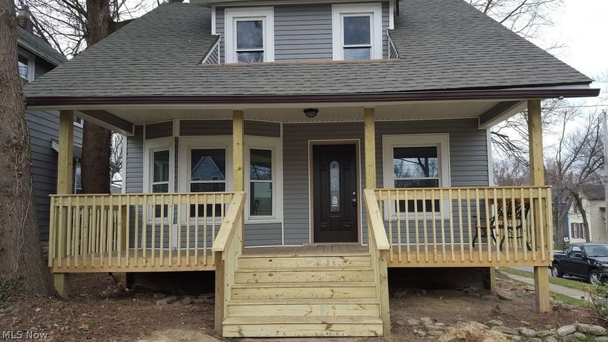 Beautiful remodeled and updated colonial.  On the outside improvements new front porch, new deck, new privacy fence, new siding and roof. The kitchen features new ceramic tile, new custom cabinets, granite countertop and mosaic backsplash with stainless steel cabinets, hardwood floors refinished throughout and freshly painted.  Bathroom updated.