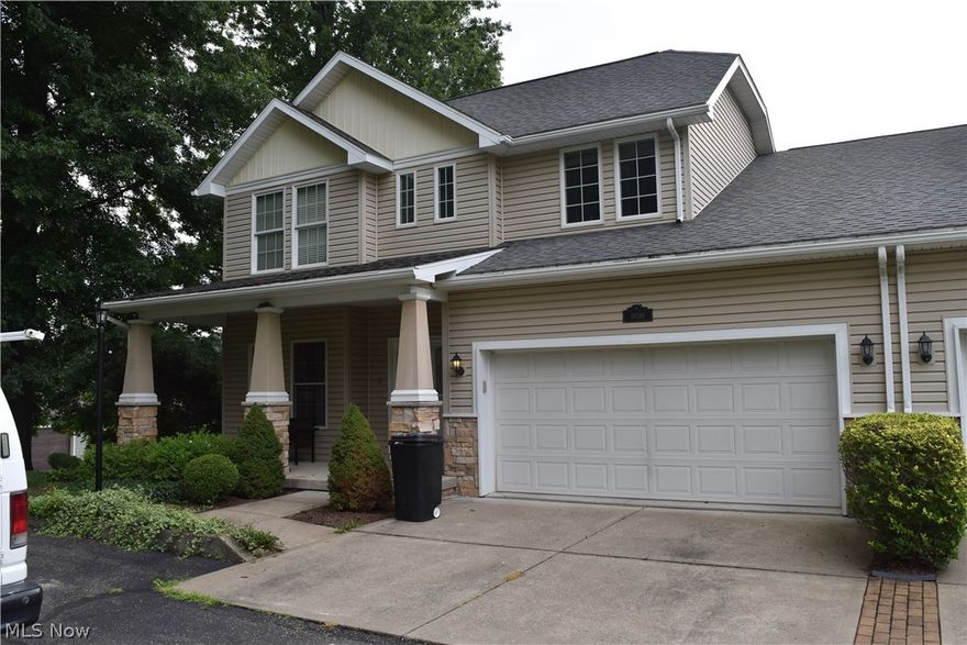 Wonderful St. Clairsville townhouse with a terrific open floor plan. It's an end unit with only one common wall. There is a beautiful landscaped side yard with a pleasant view on the deck outside your patio door plus a rare bricked patio under 2 enormous trees that will let you enjoy the shade on warm summer days. The home includes a first floor master bedroom with a large walk-in closet, master bath, laundry room, 2 bedrooms and 2 walk-in closets on the second floor, all this plus a massive finished basement with it's own full bath, kitchenette, and rec room. The basement would make a nice mother-in-law suite with a walk out door from the finished basement. Wow there is a total of 3.5 baths in the home.