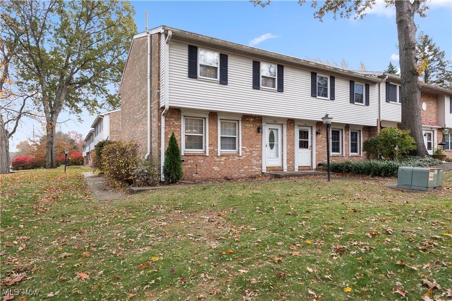 Welcome to this beautifully maintained 2-bedroom, 1.5-bath end-unit condo nestled in the heart of Munroe Falls. The main level features a spacious living room, an eat-in kitchen, and a convenient half bath. Upstairs offers two comfortable bedrooms and a full bath.
The partially finished basement provides additional living space, perfect for a family room, office, or workout area, along with laundry and extra storage.
Enjoy low-maintenance living in a quiet community close to highways, shopping, restaurants, and walking trails. Don’t miss this opportunity—schedule your private showing today!