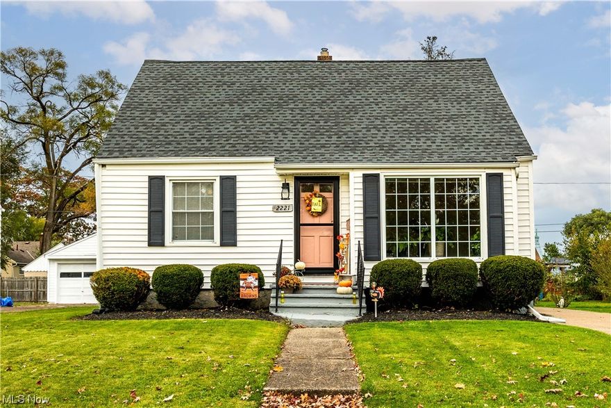 Welcome home to this beautiful, well maintained Cape Cod located on a  desired quiet street in South Lorain.  As the holidays are fast approaching, this cozy home is ready to move right in and add your personal touch!  2 Bedrooms on main floor and a spacious 3rd master upstairs.  This home also boast a large family room off the kitchen that has plenty of room for entertaining your family and friends.  Wood flooring throughout most the home and newer wood laminate in kitchen and family room. Plenty of windows throughout add natural light and has beautiful character details.  Updated windows, sliding doors, roof and central air.  Make your appointment today and move in before the holidays!  House being sold as is.