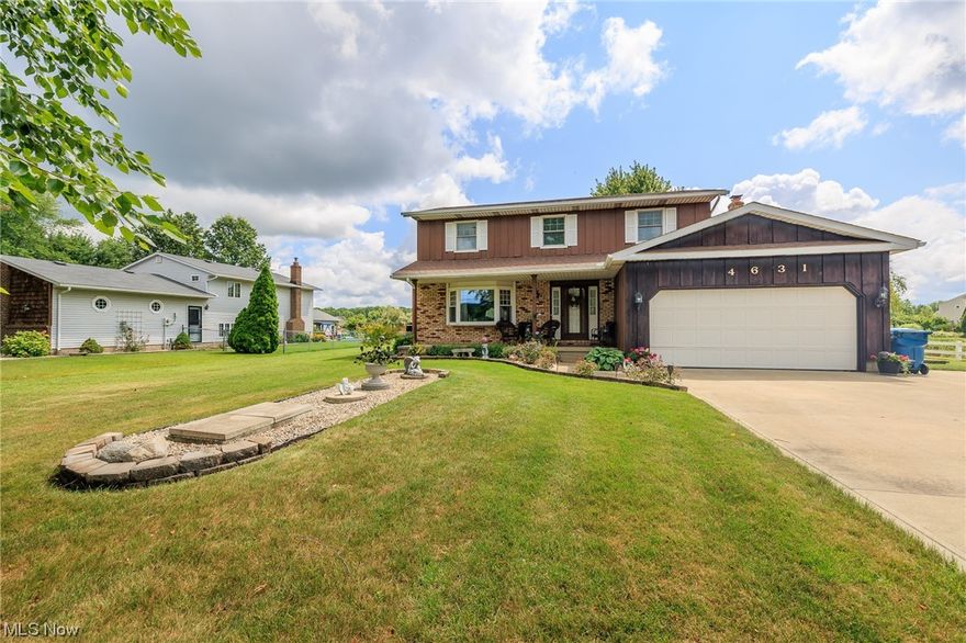 Wow! Here's your chance to own your dream home!  This one owner home has 4 Bedrooms, 2.5 baths and has been well loved and maintained!! It's now available to you! With over 2,000 square feet,  and a beautifully landscaped yard, it is perfect for family gatherings and entertaining. The Roof was replaced in 2018, Septic system just serviced 7/2023 and every year prior. A new pump was installed 2 years ago. Sump pump has a battery backup. All of this means a worry free home for you!
Enjoy family dinners in the Eat In Kitchen or the formal dining room.  Kitchen has plenty of cupboards and  beautiful Corian countertops..   The Basement is partially finished for even more living space! At the end of the day, for those cooler nights, unwind  by the beautiful fireplace in the family room. There's even a Wet bar!!  Or step out back through the new sliding glass door into the amazing and relaxing patio enclosure to enjoy nature in your own backyard! You'll feel like you're far away from it all