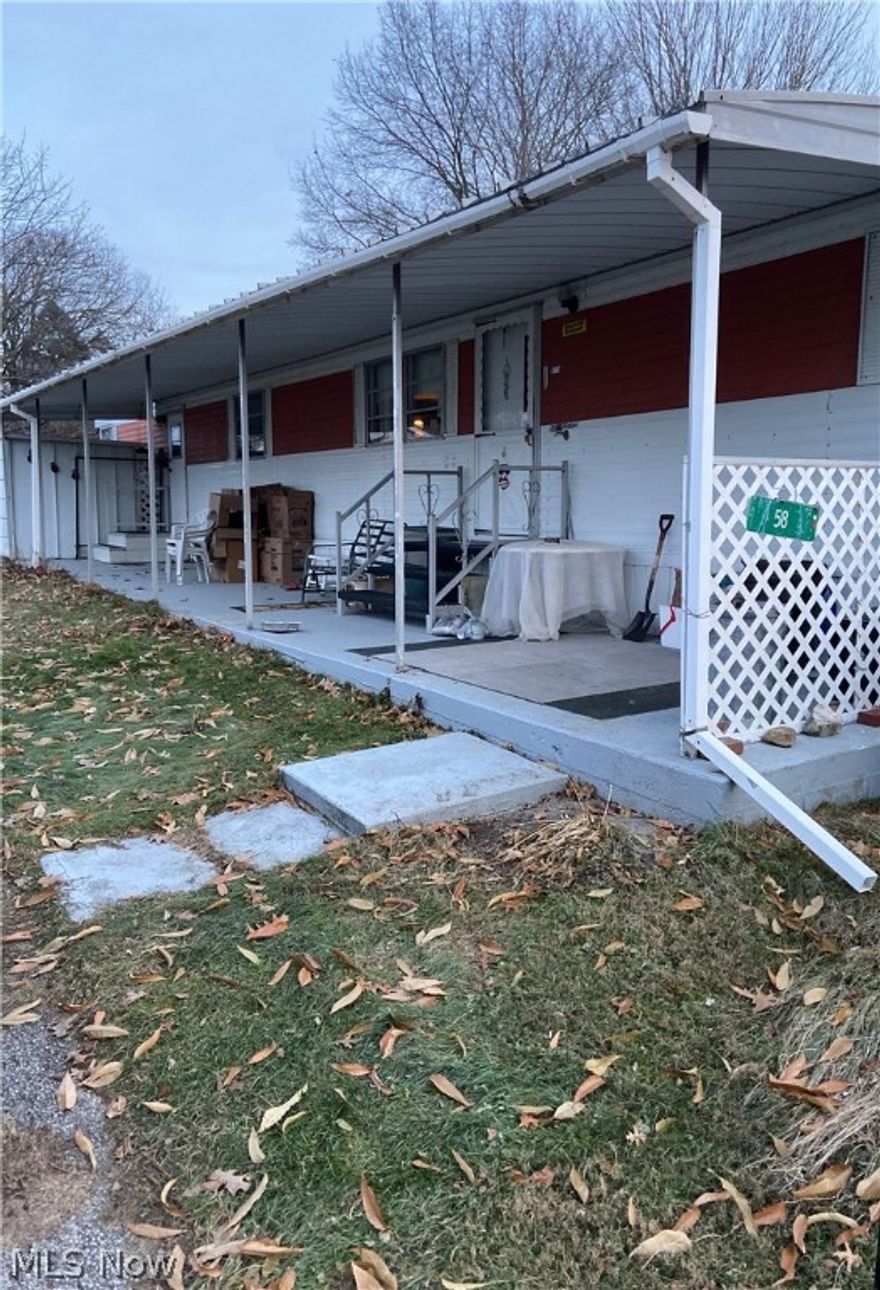 Mobile home set up in park. 2 bedroom, 2 full bathroom. Spacious living area. Covered patio. Must be approved by park.