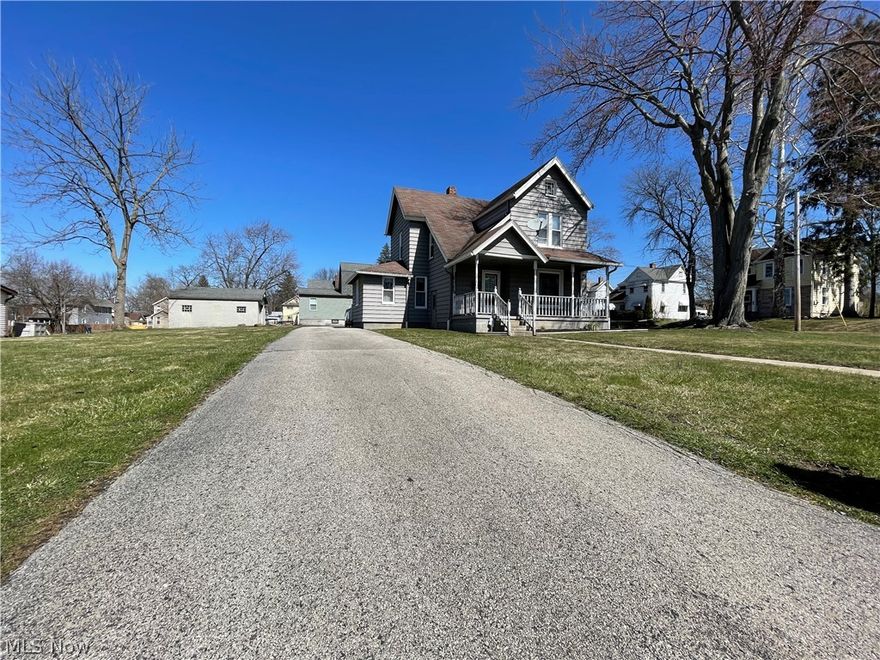 Welcome Home to this spacious 4 bedroom on a double lot! They just don't build them like this anymore, and you can tell! This solid century home has a large eat-in kitchen, formal dining room, and living room, as well as a bathroom and master bedroom, all on the first floor. Up the picturesque staircase you'll find 3 more generously sized bedrooms. The basement has been waterproofed and comes with a transferrable warranty from Ohio State Waterproofing. The exterior hosts a large covered front porch and a newer shed with electricity. This double corner lot has plenty of space with it's a wrap-around driveway, so you never have to worry about street parking. Ask your REALTOR for a list of updates.