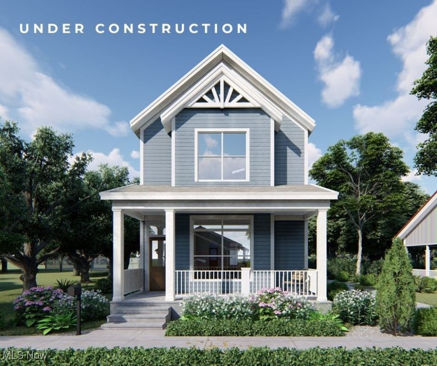 Under Construction - Built to Qualify for Cleveland's 15 year tax abatement! Knez presents this charming floor plan in the heart of Fairfax. This east-side community is growing quickly with no signs of stopping. Walking distance from Cleveland Clinic's Main Campus, your residence is in the center of Cleveland's medical and educational hub! Just down the road from University Circle, you are alongside the Cleveland Botanical Gardens, fabulous dining in Little Italy, and a variety of historic museums that Cleveland offers. Walk into your home from a spacious and covered front porch. Tall 10' foot ceilings and walls of windows make for a bright, airy first floor. Enjoy an upgraded kitchen with a sprawling quartz island and glass-tiled backsplash. Upstairs, find your full bath, and 3 spacious bedrooms including a glorious primary suite - ensuite bathroom, vaulted ceilings, and walk-in closet! Upgrades continue in the primary bath with a full tiled, frameless glass door with tiled floors and quartz counters. A full 9' basement and detached 2-car garage bring convenience and ultimate storage!

The opportunity to live in one of Cleveland's most progressive communities becomes even more enticing when new home buyers are eligible for Cleveland's 15-Year Tax Abatement! The incentive is even stronger for qualifying employees of Case Western Reserve University, Cleveland Clinic, Cleveland Museum of Art, Judson at University Circle, and University Hospitals. With The Greater Circle Living Program and the offerings of local institutions, these employees could gain up to a $30,000 Forgivable Down Payment Assistance with the purchase of their home.