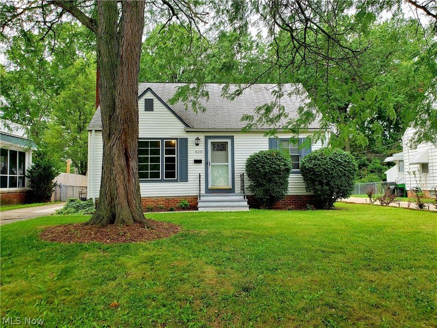 Cute as a button bungalow, located just a short walk away from Lake Erie & the new Euclid Waterfront Walkway! Entire home remodeled in 2018. Updates include newly remodeled eat-in kitchen with new stainless steel appliances, luxury vinyl floors, granite counters, tile back splash, & breakfast bar. Newly remodeled full bath with double sinks, slate shower & seamless glass surround. All hardwoods are newly refinished. Entire home has been freshly painted. New carpet in living room area of 1st floor bedroom "suite". New carpet in upstairs bedroom. Complete half bath remodel. Newly finished basement has new carpet & 7' bar area. (Never have had any water issues in the bsmt either!) Also finished in 2018: new walkway to front door, partial driveway replacement (7 squares), new 80% efficiency furnace, new hot water tank & brand new 2 car detached garage! All interior doors painted in '21. New landscaping '21. New wireless doorbells (front & back) with speakers '21. 300 sqft screened in sunro