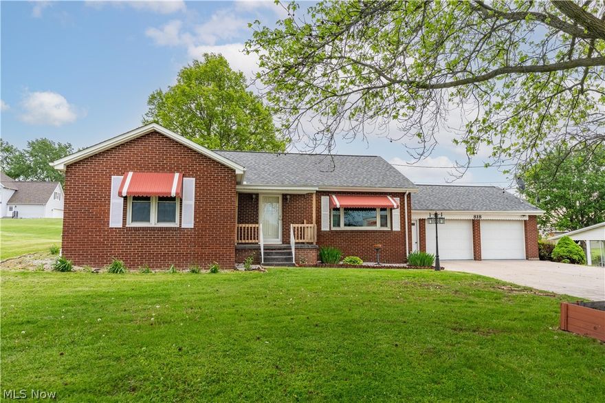 Recently remodeled, 3 bed room ranch with 2 car attached garage setting on a .4 acre lot with an additional .4 acre lot attached. These two lots are residential. This home as been completely painted inside. The hardwood floors have been all refinished. This home has newer windows and the roof is only 3 years old. The basement is finished with a possibility of a second kitchen and has a second bathroom. There is a walk up attic that has lots of storage space or possible play room for kids, lots of possibilities. The finished basement could give lots of extra living space. This would make a great starter home