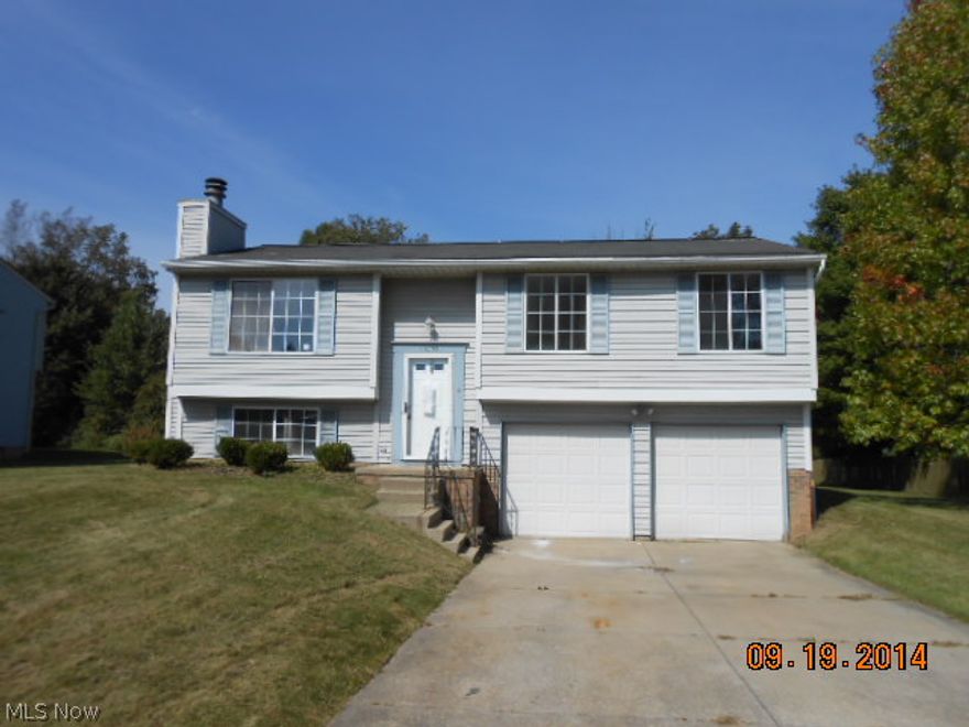 Good Curb Appeal! 3 bedrooms, 1 bath bi-level home. Living room, kitchen and dining room up. Family room in the lower level with a fireplace. Large rear deck. Storage shed. 2 car attached garage. Buyer to assume ANY/ALL POS violations.  POS report in 'attachments'. Buyer Acknowledgement & Disclosure in 'attachments' must be included with offer.