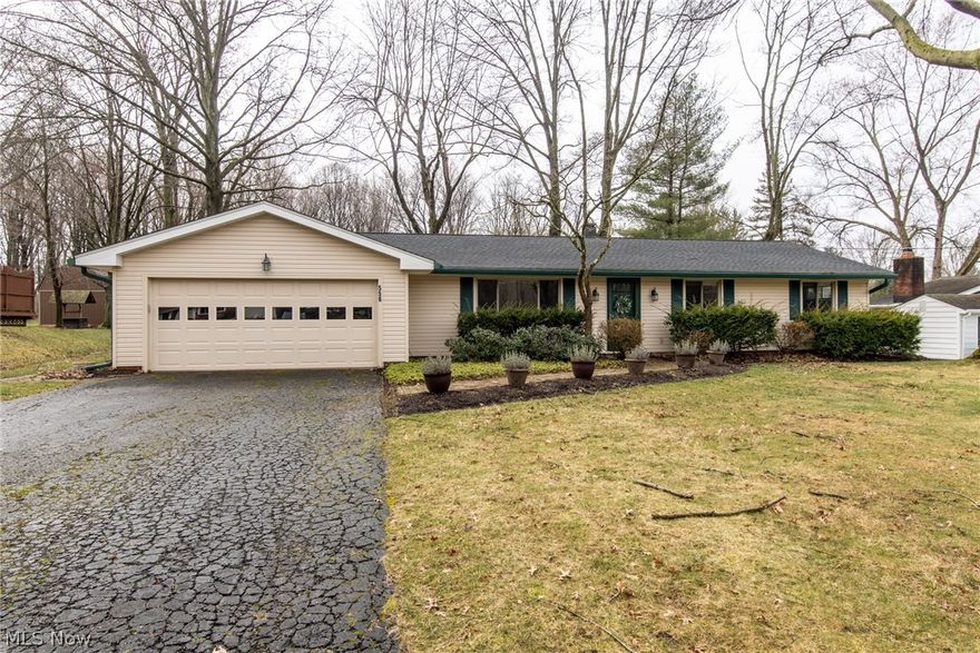 Rarely on the market  - a home on Orchard Grove Avenue!  This RANCH offers an open floor plan & a fabulous 3-season room overlooking a semi-private backyard! You will love this home from the minute you enter the front door - the large a living room is great space for home entertainment, the family room has a gas fireplace and is open to both the dining room and the kitchen; there are 3 bedrooms with two updated bathrooms!  (One bedroom has direct access to one of the full bathrooms!) Laundry is located on main floor!  Situated on almost an acre!  Well maintained so all you have to do is move right in - Newer roof, siding, windows: Furnace about 7 years old and has been retro-fitted in case you want to add central air conditioning.  1 year HSA Home Warranty is offered for peace of mind.  Great location.  Village of Sagamore Hills.  A picture is worth a 1000 words - take a look and schedule a private showing before this home is gone.