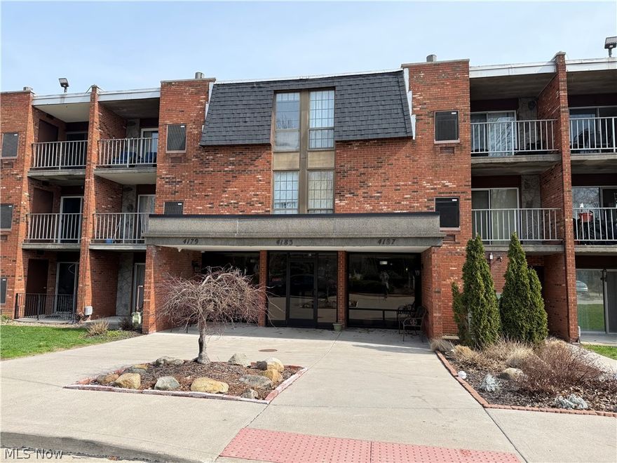 Welcome to desireable Olmstead Condominium Park! These unit don't come open often so come check out this spacious 2nd-floor 1 BR/1BA condo (~900 SF) in a classic brink 3-story building with elevator and secured, well-lit lobby with mail/package delivery. Features include an eat-in kitchen plus flexible dining area, in unit stackable washer/dryer, ample storage (coat closet + large-shelved storage/pantry closet), large bedroom, and private covered balcony overlooking a peaceful green space. One assigned space in an enclosed heated garage plus additional parking nearby. Enjoy the community pool, green space, and tree-lined grounds. It's close to shops, dining, entertainment, and quick access to I480. Pets are welcome (see restrictions). Newer furnace and hot water tank (2023). With a little bit of TLC, this can be your next home if you are just starting out or ready for later in life maintenance- free living. Grab this great value and schedule your showing today.