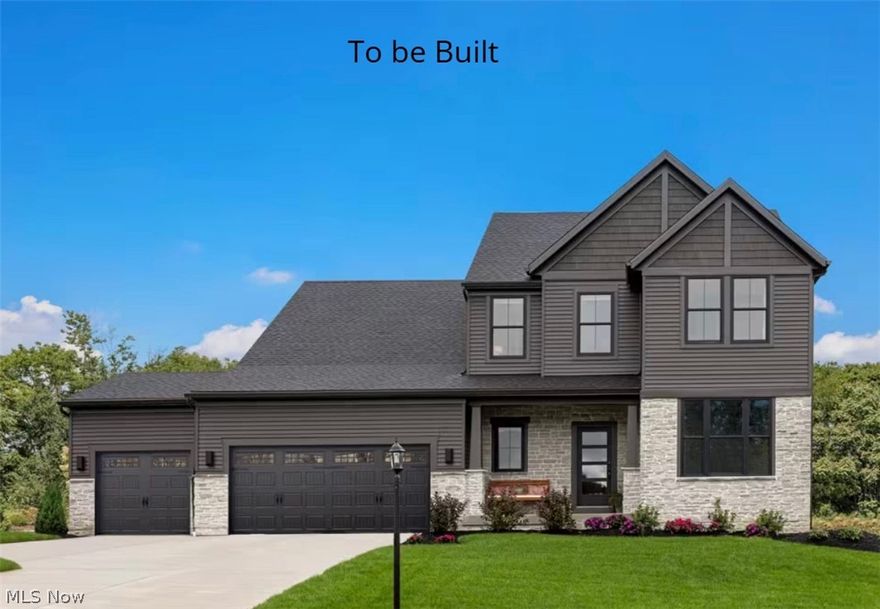 Discover the perfect blend of style, comfort, and functionality in this stunning Haley floor plan, featuring a main-level primary bedroom for ultimate convenience. The open-concept layout welcomes you with a two-story dining room and an oversized kitchen island—ideal for entertaining family and friends. Enjoy outdoor living on the covered wrap-around rear porch, offering plenty of space for BBQs, gatherings, or quiet evenings at home. Working from home is easy with a private home office set apart from the main living areas, ensuring focus and productivity. The 9' basement with egress window and bathroom rough-in provides endless possibilities—ready to finish for additional living or recreation space. Set in the prime location of restaurants, shopping and highway access, this exceptional home is designed with modern living in mind and won't last long! Photos are for illustrative purposes only.