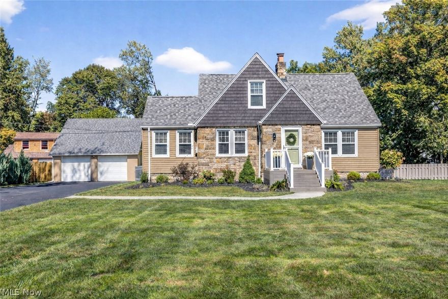 This charming 3-bedroom, 1.5 bath home located minutes from DT Willoughby is a must see! Set on just under an acre, the huge backyard is a true standout feature of this property. Designed for both entertaining and everyday enjoyment, the beautiful outdoor space includes a deck with gazebo, fire pit & two nicely landscaped patios offering multiple areas to gather, relax, and enjoy nature and privacy.  The updated home shines with pride of ownership, featuring modern updates along with the charm of original hardwood floors. Don't let the square footage fool you! The functional layout with great natural light allows for plenty of living space. The kitchen has been updated featuring modern appliances, hickory soft-close cabinets, granite countertops, and a breakfast bar. The main level also includes the dining area, office, powder room and the living room which flows seamlessly to the outdoor living area. Two bedrooms are located on the upper level along with a newly renovated full bathroom and convenient second-floor laundry closet. The third bedroom, situated on the lower level, includes an egress window for safety. Additionally, the light filled finished lower level provides a spacious family room and flexible space ideal for a study or sitting area. Also on this level is a second laundry hookup option. Oversized 2 car garage has 2nd floor walk-up storage.
Major updates include a new upgraded HVAC system (2025), hot water tank (2023), new siding (2022) and newer appliances and roof. Exterior improvements completed in 2025 include fully renovated front landscaping, new concrete walkway, and a low-maintenance decked front porch. All appliances convey along with a beautiful hot tub which was just cleaned, re-filled and set up with new filters and headrests to get it ready for its new owners! 
Conveniently located with easy highway access and close proximity to restaurants, shopping and parks this home won't last long. Contact your agent to schedule your showing today!