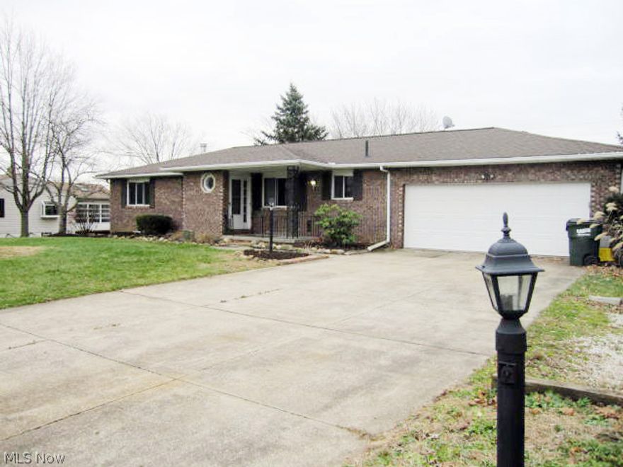 Must see all Brick Ranch with Finished walk-out and gorgeous in-ground heated Pool! This spectacular property will warm you in Winter months with two fireplaces and cool you in the Summer with an updated Pool. Seller repaired retaining wall adjacent pool, repaired and reconditioned pool, rebuilt Pool Heater. Over $10,500 invested in Pool in last 12 months. Deck floor completely replaced in 14', new Shutters on exterior. Updated Kitchen has high end Samsung stainless steel appliances. New Granite counter tops, New hardware on kitchen cabinetry, New lighting in Master and Dining area, New electrical service box installed in 13'. Seller updated Finished Lower Level with 30 yr Pergo flooring, Recreation Room completely redone with drywall and trim, New laminate flooring in LL laundry room. Entire interior repainted in 13-14'. Yard professionally landscaped in 14'. Fireplaces/Chimneys serviced and cleaned in 14'. Furnaces and water heater serviced in Summer of 2014. Septic system cleaned an