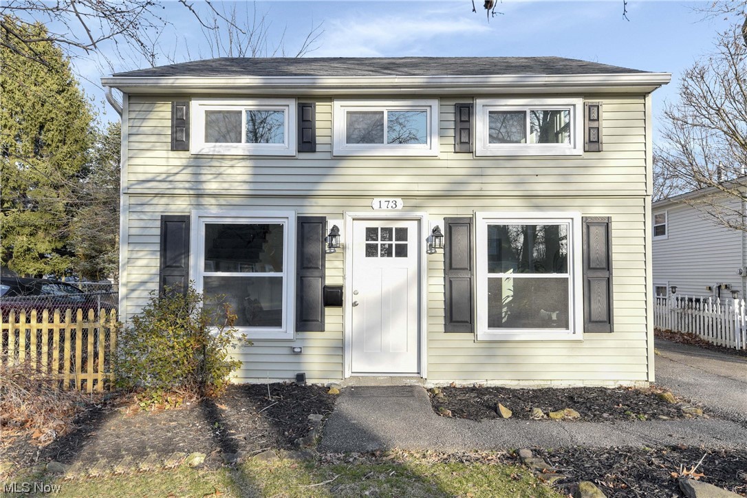 Prepare to be Moved! Welcome to your dream home at 173 Forest Blvd in the desirable neighborhood of Avon Lake. This stunning colonial has been completely renovated from top to bottom, offering a modern and stylish living space that is sure to impress. As you step inside, you'll be greeted by a spacious living room filled with natural light, perfect for cozy nights in or entertaining guests. Continue through to the designated dining room, where you can enjoy delicious meals with loved ones. The kitchen is a true highlight of this home, with a complete overhaul boasting bright white cabinets, soft gray and white countertops, and a beautiful backsplash. Upgraded stainless steel appliances were added in 2024, making cooking and clean-up a breeze. On the main floor, you'll find the primary bedroom - a peaceful oasis for you to unwind after a long day. With plenty of closet space and a
full bathroom just steps away, you'll have everything you need for ultimate comfort and convenience. Main floor laundry for added convenience. The second floor features two additional bedrooms and an additional full bath, perfect for a growing family or guests. Every inch of this home has been thoughtfully updated with fresh paint, updated lighting, flooring, hardware, windows, baseboard heaters, electrical, and plumbing. The backyard is your own private retreat, featuring a covered patio, plenty of green space, and a shed for extra storage. Imagine enjoying your morning coffee or hosting a summer BBQ in this serene setting. Location is everything, and this home has it all. In close proximity to a park with a playground, splash pad, and picnic area, as well as top-rated schools, Lake Erie, shopping, and restaurants, you'll have everything you need right at your fingertips. Don't miss your chance to call 173 Forest Blvd home. Schedule a showing today and make this dream a reality.