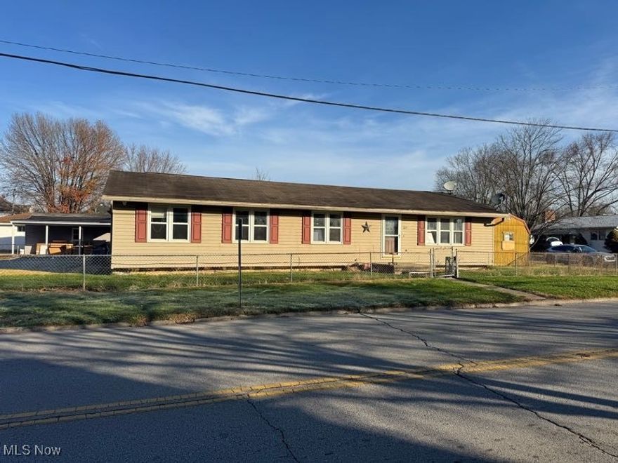 2 bedroom 2 bath ranch style home on a large corner lot with an attached 2 car garage, shed and chain link fence. Call your Realtor for a viewing.