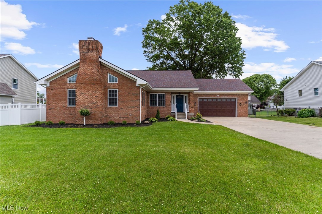 Fully renovated ranch offering over 3,600 sq ft of finished living space with 4 bedrooms and 3.5 bathrooms. The main level features an open-concept layout with vaulted ceilings in the living room, a floor-to-ceiling stone fireplace, and excellent natural light from multiple windows. The updated kitchen includes modern cabinetry, quartz countertops, stainless steel appliances, subway tile backsplash, and a large center island perfect for cooking and entertaining. Three bedrooms and 2.5 bathrooms are located on the main floor, including a spacious primary suite with a fully remodeled private bath featuring a walk-in shower. First-floor laundry adds convenience.
The finished walk-up basement adds incredible flexibility with a full second kitchen, built-in bar, large living area with electric fireplace, fourth bedroom with walk-in closet, full bathroom, its own laundry area, and a bonus room ideal for a home gym, theater, or playroom.
Outside, enjoy a backyard with a concrete patio and open green space—great for relaxing or hosting. Updates throughout include new flooring, lighting, interior doors, fresh paint, plumbing, and electrical. Move-in ready and thoughtfully updated, this home offers the space, layout, and features today’s buyers are looking for. Schedule your private showing today!