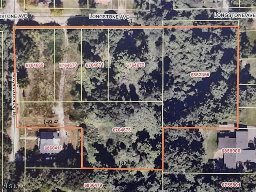Vacant parcel (1 of 6) for new home construction, featuring a hilltop setting and 15-year tax abatement on the improved value (new building).  Buyer to verify details of the tax abatement, availability/cost of utilities and new construction requirements.