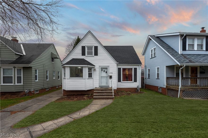Kick off your shoes and move right in! This home has it ALL! New roof, vinyl windows and siding. Enjoy cooking in your updated kitchen well-equipped with beautiful shaker cabinets and quartz countertops. The bath is updated as is the paint, flooring and HVAC unit. The basement features a large, finished area perfect for your workout equipment, tv room or hobby area! Owner needs a quick close with a week or two additional to pack and move. The home is priced to
sell NOW. This is the opportunity you have been waiting for! The home is being sold as is and the sellers will not do any repairs.