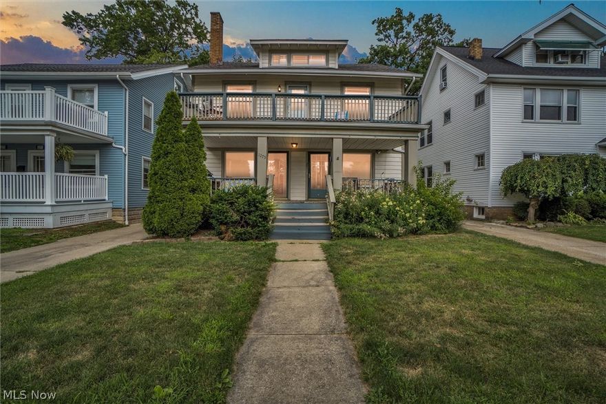 Nicely updated and in a great location, this spacious duplex will definitely impress. This property offers fresh kitchens, baths and many more desirable updates. The down unit has a large and inviting front porch that is lovely to use on the quiet dead-end street. The bright LR has a large front window and lovely wood floors that carry through most of the house. The substantial dining room is complete with timeless built-ins. The kitchen features ceramic tile floors along with newer cabinetry and countertops. All appliances are included, as well as a dishwasher! The bath has been renovated and includes tile floor and shower and an updated vanity. 2 nicely sized bedrooms finish off the 1st floor. The 2nd floor unit is bright and airy and offers an incredible amount of space. The living room has recessed lighting along with large windows that overlook the front porch. Classic built-ins compliment the substantial dining room which leads into the updated kitchen featuring new cabinetry, vi