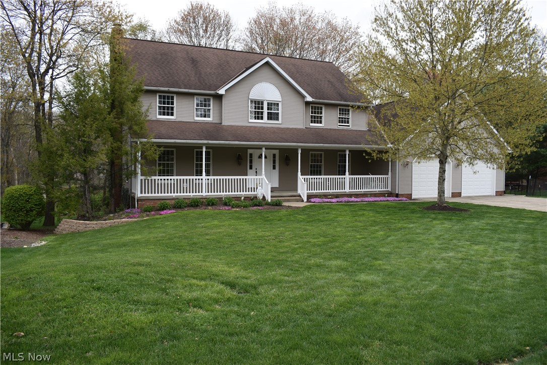 Beautiful Two story home in a wonderful North End Zanesville Subdivision! So much space with over 5,000sq ft! Enter the main level with a formal dining and living room. The large custom eat in kitchen opens up to an additional living room and breakfast nook. The main level offers a guest bedroom with full bath which can serve as an in law suit. Main level is complete with a large laundry room and 1/2 bath. Moving upstairs you will find 3 additional bedrooms and a full size hallway bath. As well as a large master bedroom and bath with walk in closet and updated tile shower. The full finished basement is perfect for entertaining with an open concept, 1/2 bath, and a workout room that could easily be converted into a 6th bedroom. The basement walks out onto the nice large patio with a wooded back yard.