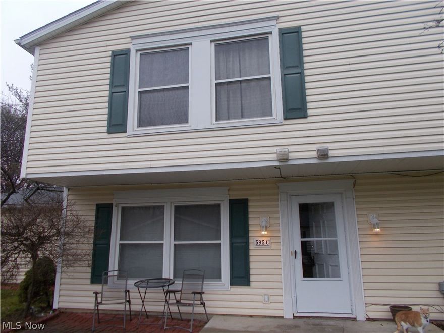 Move in ready - fresh paint, new carpet, new kitchen cabinets. Large windows. Fully applianced. Stove, dishwasher, washer, dryer.