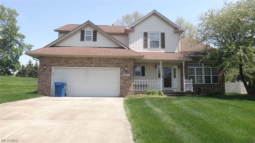 This custom built Colonial with amazing architectural details sits on .45 acre and has 4 bedrooms, 2 full baths and a half bath.  Opening the front door you will walk into a foyer which is a view of the 2 story home.  Dining room has crown molding and a designer ceiling. The kitchen is open to the family room and very spacious with sliding doors to walk out onto the deck with view of the huge backyard.  There is storage closets on the first floor.  Walkig up the open staircase to the landing which has views to the first level then it opens up to 4 bedrooms and storage closet.  The master bedroom has vaulted ceilings, two closets along with a walk in closet and a master bath with a jetted tub and the laundry room is right next to the master for easy laundry day!  Selling AS IS   Seller will make no repairs