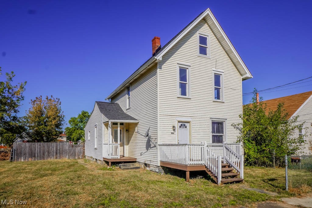 Come see this nicely updated colonial in a convenient SW Canton location. Inside, a comfortable layout gives you plenty of space with a living room and den separated by French doors. A bonus room makes an ideal home office, and the dining room sits right off the kitchen, fully equipped with appliances, lots of cabinet storage, and a sliding door that opens to the patio and fenced backyard. A full bath and laundry with washer and dryer included finish off the main level.
Upstairs, you’ll find two comfortable bedrooms, including one with a walk in closet. The finished attic adds a spacious third bedroom with a high ceiling. There’s plenty of storage in the full basement, plus walk up access to the backyard where a shed is ready for outdoor tools and toys. With a newer roof, furnace, hot water tank, and an affordable price, this is one you’ll want to see for yourself, Call today!