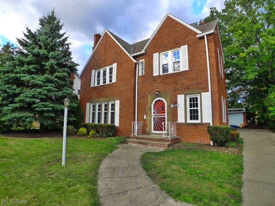 Stunning Brick Shaker Heights Colonial that has been extensively updated & offers everything buyer's want! Updated Kitchen with granite, stainless steel appliances & subway backsplash. Gleaming hardwood floors throughout most of home, with extra Family room with sliders out to yard on main floor AND wood paneled office on main floor too! Formal Dining Room & large living room with wood burning fireplace. Upstairs are 4 bedrooms and 3 full bathrooms - all bathrooms have been renovated including the powder room on the main floor. Finished lower level with carpet & glass block windows. 2 car garage, cement driveway, slate roof, all new windows, central air & updated hot water tank finish off this beauty! Close to parks, RTA rapid for quick access to go downtown & the airport.  This is a shining penny!