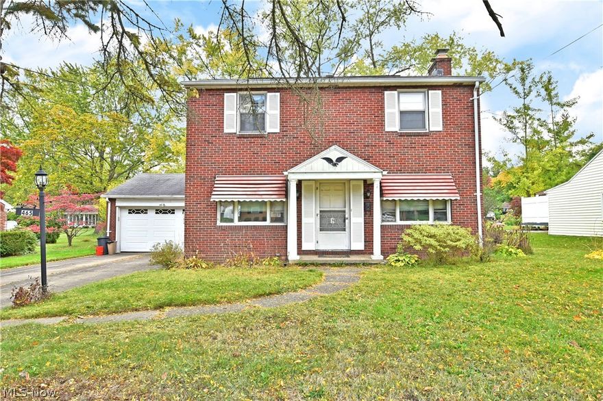 Unlock the full potential of the renovation ready Niles home! Standing proudly with its all-brick construction and spacious three-bedroom layout filled with hardwood flooring throughout. A finished basement to include an entertaining bar accompanied by full bath and workshop space add to the attraction. Outside, a blacktop drive leads to an attached two car garage while a massive concrete rear patio sweeps around back. Through the front door, a carpeted staircase rises from the fireplace laden living room. Opposite the stairs, formal dining awaits an expansive kitchen, trimmed in custom wood cabinets while provisions for casual dining are found near garage access. Around the corner, a tiled laundry room lends to the rear patio and a brightly lit half bath. At the second-floor landing, the three bedrooms showcase their continued hardwood floors as prominent full bath brings plenty of natural light, just outside the master bedroom. Call today for more!