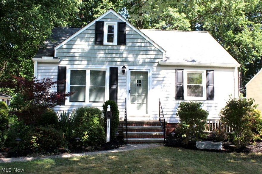Imagine yourself and your furniture in this charming Avon Lake Cape Cod.  The kitchen has been fully updated and abounds with cabinet space including a bench with built-in side cabinets. The kitchen comes with all appliances. Beautifully refinished hardwood floors are in the living room and first floor bedrooms. An updated picture window enhances the living room along with a fireplace. The large, upstairs bedroom is newly carpeted and has drawers built in, storage space and a dormer to add more functionality to this space. The main bathroom has been tastefully updated. The full bath in the lower level is quite a retreat. The finished basement has built in shelving and storage along with a fireplace and a large utility room. A deck was added to this home for outdoor enjoyment. The home owner had new siding and shutters put on this home and in the past 5 yrs added a new roof, hot water tank and central air. A new furnace was installed in 2016. This home is close to schools, parks, the la