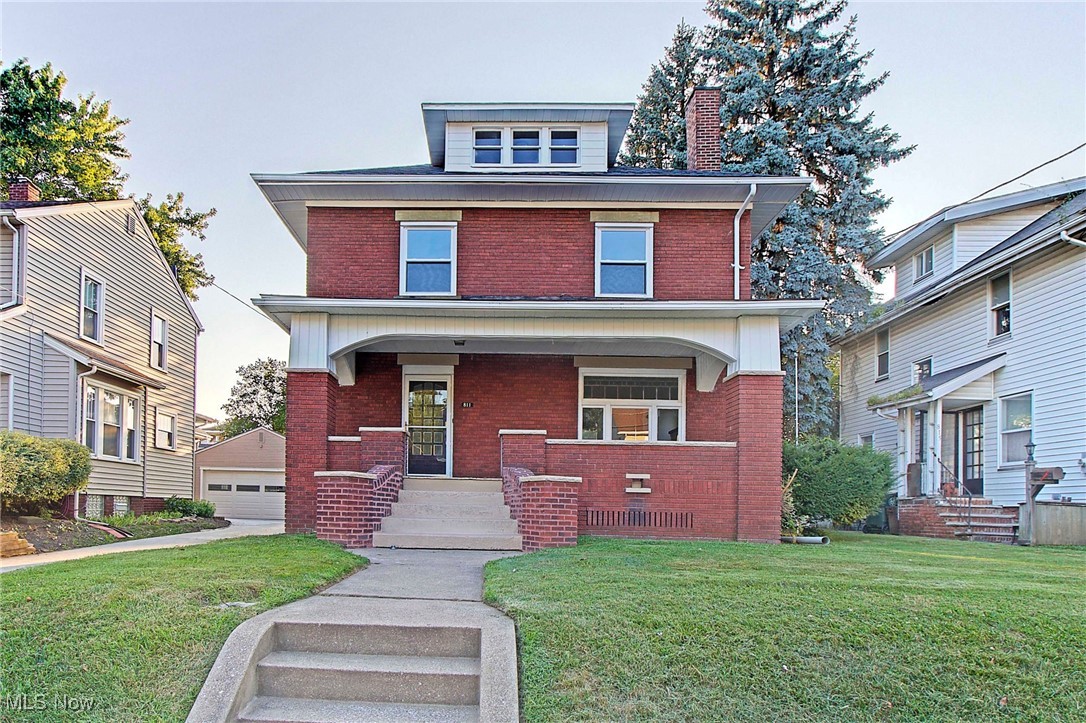 Wow! What a house! What an amazing value! Three story Brick Solid home featuring five bedrooms and one full bath. This home has been totally updated by one of Canton's finest and long standing remodelers. The first floor features oversized wood trim, new flooring, lighting, paint, stunning windows, a brick fireplace with wood bookcases, the rooms are spacious and have tons of natural light. Remodeled kitchen with new white cabinets, butcher block counter tops, double sink, new tile backsplash, new dishwasher and new flooring. The first floor also has a great mudroom just off the kitchen, Large living room and dining room. On the second floor there are three large bedrooms and a full bath with all new fixtures. Bedrooms on the second floor are equipped with new fan lights. The third floor has two additional bedrooms plus a common space with new flooring, lights and fresh paint.