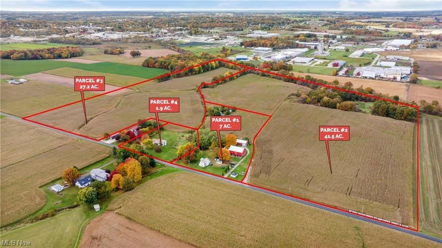 78 Acres - 4 Parcels - 2 Homes - Baughman Twp. - Wayne County - Orrville CSD - Live Auction with Online Bidding Available On Real Estate. All sells to settle the Avenell Yerian Estate, Wayne Co. Probate case #2023PB-E001014 on location. ONLINE BIDDING BEGINS WEDNESDAY, NOVEMBER 5, 2023 – 12:00 PM and AUCTION LIVE ON-SITE BIDDING WILL BEGIN FRIDAY - NOVEMBER 17, 2023 - 11:00 AM, REAL ESTATE SELLS AT 12:00 PM. Real Estate Selling to Settle the Estate: 78-acre farm, gently rolling, majority open farmland with approximately 7 acres of woods and scenic pond. The farm features over 1,600 ft. of frontage, free gas, and royalties. Improvements include two homes, an authentic bank barn, a pole building, a detached 2-bay garage, and tool sheds. Currently in CAUV. Half-year taxes are $2,560. Wayne Co. parcel #04-00745.000. Parcel 2: 41.5 acres, mostly open farmland with some woods, 512 ft. of frontage. The property will be open for viewing on Monday - November 13, 2023 - 4:00-6:00 PM. For other parcels see MLS #4500432(1), #4500436(2), #4500443(3), #4500452(4), #4500462(Entirety).