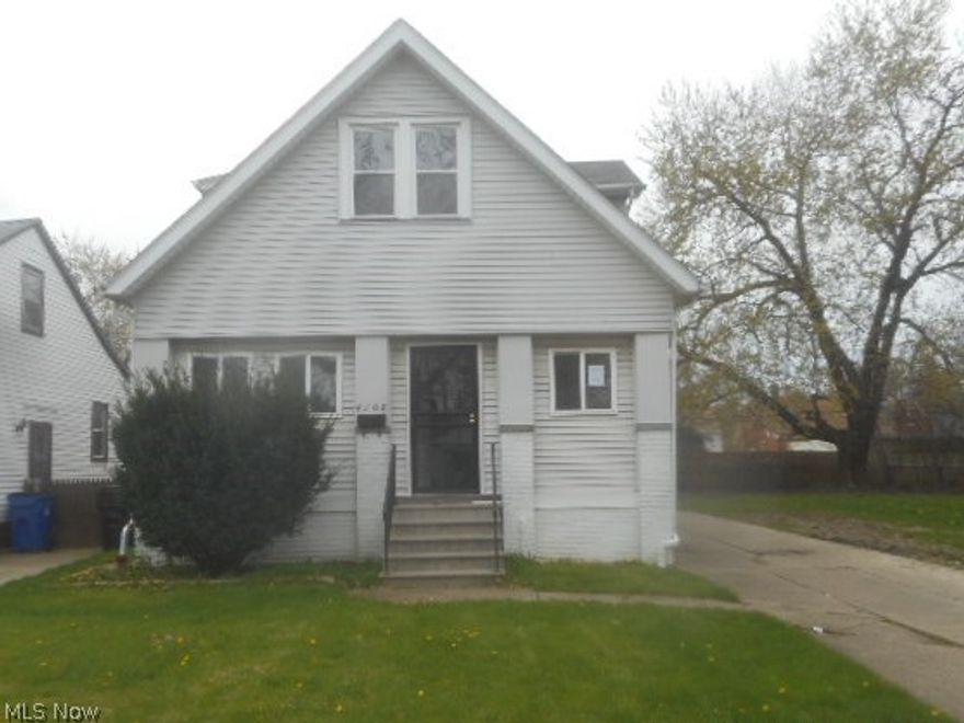 MUST SEE!! Priced to sell!  Welcome to one of Cleveland's finest areas, Kamms Corner.  This Cape boasts over 1176 sq. ft.  Featuring 3 bedrooms, 2 full baths.  Spacious living room; formal dining room and enclosed porch.  Kitchen provides ample cabinetry and counter space.  Full basement with glass block windows and plenty of storage, you can finish off a rec room for added living space.  Easy access to highways.  Dead end street for added privacy; peace and quiet.  Great starter home.  Schedule your showing Today and make this your home.