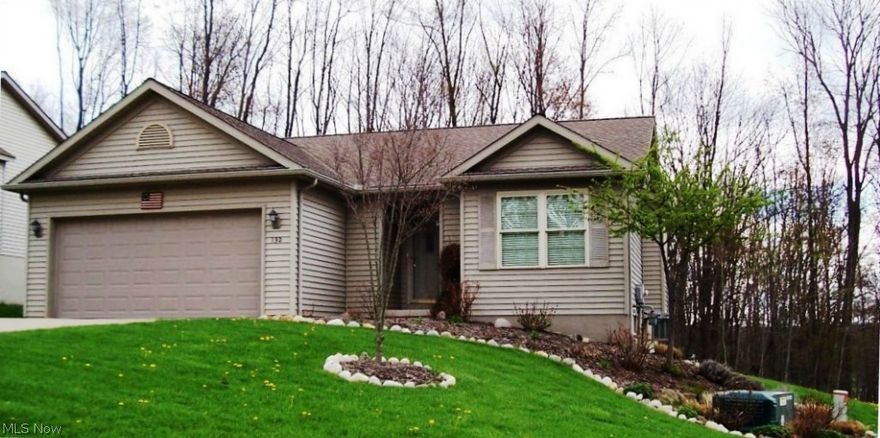 Beautiful view of the woods from the 12 x 12 screened porch or the 12 x 10 concrete patio.  Home allows you to own your own home on your own lot but let the assn. take care of the lawn and snow for a fee of $60.00 per mo.  There is an additional approx. 260 sq. ft. in the walk out basement which consists of a half bath and room which is currently being used as an office but could be another bedroom. First floor laundry.  Entryway has closet. 150 amp elec. service.  Tilt sash windows with low-e glass.  Oak cabinetry.  Garage is insulated, has an auto door opener and water.  Concrete driveway and sidewalks.  Move in ready.