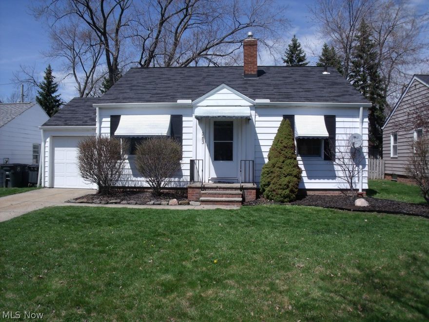 Great ranch with attached 1 car garage, 2 bedrooms, wood floors, full basement. All appliances including washer and dryer, stove, dishwasher, and refrigerator. large yard partially fenced. Close to everything.