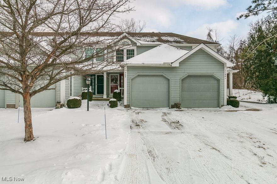 Desirable Lakeview Estates 2BR, 3BA Condo w/ Bonus Space! This home's perfect location is a winner, with easy access to local amenities like Osbourne Pool/Sports Fields, Lost Nation Sports Complex and Golf Course, and Rt 2 for travel anywhere in the area. Plus you'll be close to the shores of Lake Erie, where you can enjoy beautiful sunsets and water views from several different nearby parks. The home's main floor offers open concept living with a built-in breakfast bar off the kitchen, and easy access to the rear patio through a sliding glass door. The living room is large enough to fit a full sized sectional sofa or sofa/loveseat combo, with lots of different options for setup. The main floor also features a half bath, coat closet and access to the attached garage. The upstairs bedrooms are both large enough to accommodate king sized beds, and both have ample closet storage. The upstairs full bath has a newer vanity, LVP flooring and a shower/tub. The finished basement provides a large bonus living space with lots of potential uses, such as an additional living room, office space or a home gym. Also on the lower level is another half bath, storage space and easy access to the furnace and water heater. Upgrades to the home include new leaf filters on gutters with a transferable warranty, and newer kitchen appliances (which all convey). Homes in this complex rarely list, so don't miss your chance to live in Lakeview Estates! Open 3/1/25 12-2pm!