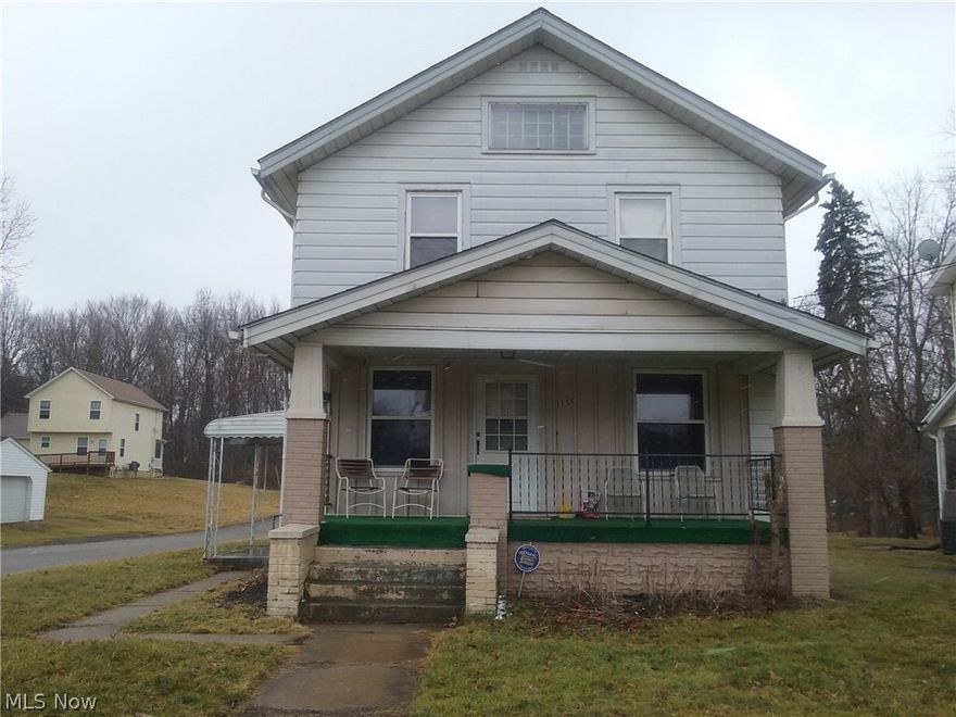 Nice large corner lot with colonial home. Front covered porch. Tow car detached garage. This home could be a first home or an investment opportunity. Seller liguidating may properties in the area. Contact agent for more information. tenant occupied