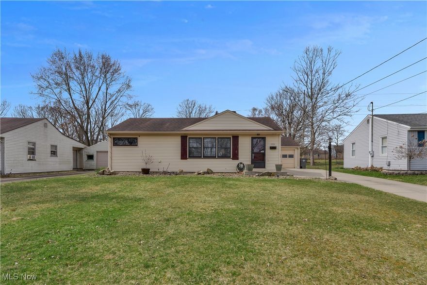 This charming ranch just minutes from Mill Creek Park features beautiful hardwood floors throughout, adding warmth and character to the home. Enjoy a bright living space, a functional kitchen, and three comfortable bedrooms all on one level. The spacious backyard is perfect for relaxing or entertaining. Conveniently located near shopping, schools, and highway. This home is ready for you!