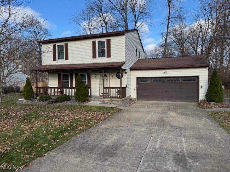 Spacious 3 Bdrm 2 Bath Colonial in Painesville Twp.  Freshly painted.  All appliances.  Open Floorplan.  New Carpet in entire second level.  Deck off slider w/fenced in area.   Great Location.