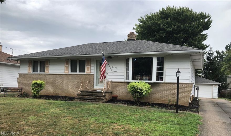 Spacious 3 bedroom 1.5 bath ranch with beautiful hard wood floors in living room, dining room, hallway and all bedrooms.  Remodeled main bath. Generous sized master bedroom.  Eat in kitchen as well as formal dining room. Ceiling fans in all bedrooms.  Partially finished basement.  Fenced yard.  Great location close to Metro Parks, I 480, Cleveland Hopkins Airport. Parma Heights has a community pool.