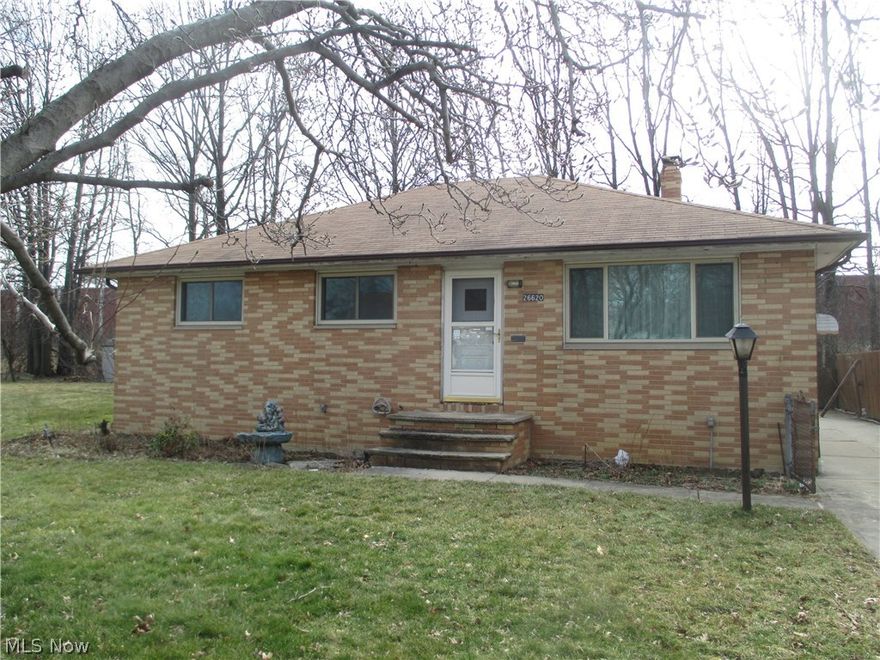 Three bedroom and 2 full bath ranch on a great street in Euclid. Full basement with lots of room !!   2 car detached garage.  Nice yard for entertaining.
