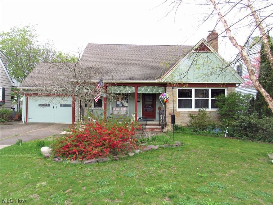 Be first or be sorry! Desirable two/three bedroom Cape Cod with an attached two car garage. Eat-in kitchen with oak cabinets. Nice formal dining room with door leading to nice backyard. Big living room has a fireplace and nice hardwood floors! First floor bedroom or home office. Big owner bedroom with walk-in closet and a walk-in attic. Basement has finished recreation room, laundry room, workshop and storage. Covered front porch. Nicely landscaped yard with privacy fence. 2022 Dishwasher and disposal. 2009 Hot water tank. 2005 Roof. 2004 Fence. 2003 Breaker box, windows and doors. Includes one year home warranty!