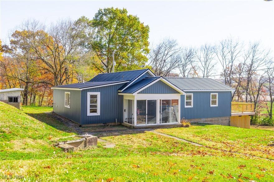 Onsite Live Auction with Online Bidding on Saturday, February 28th at 12:00 PM. 38 acres of open and wooded land that has road frontage on both County Road 24 and County Road 25. This parcel has a home and outbuildings on it and everything about the home feels brand new as nearly every surface has been renewed. The exterior features a new metal roof and new siding and windows. Step inside to find comfortable spaces with new laminate flooring and carpeting throughout. The kitchen is completely updated with new cabinetry and countertops. With three bedrooms and two full baths, there’s room for everyone to settle in. Out back, relax on the deck or in the enclosed patio, perfect for all-season enjoyment. The detached two-story garage (24x20) adds plenty of storage or workspace options, and the 10x18 shed keeps things organized. Practical comforts include a propane forced-air furnace, central A/C, spring water, and septic.