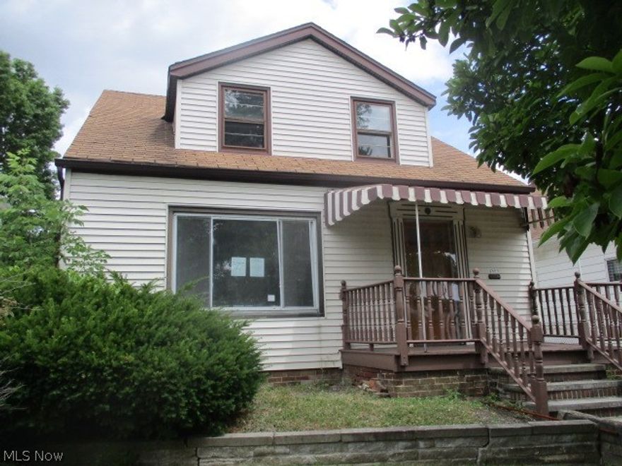 Charming 3 bedroom 2 and 1/2 bath Cape Cod with lots of hardwood. Dining Room. Nice enclosed porch overlooks fenced yard. Two car garage. Central Air. With a little work this could be a great home!