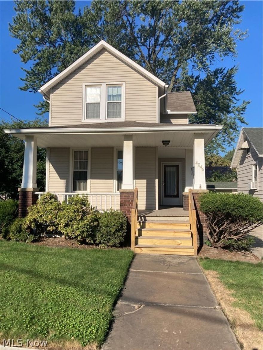 Property is located next to a vacant lot, with option to purchase from the village when made available by the village.