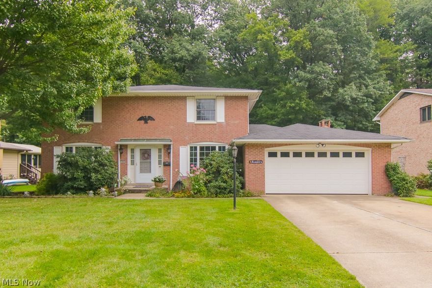 Stately Brick Colonial In Prestigious Dogwood Estates On Over A Half Acre! Large Slate Floor Foyer Welcomes You Into This Wonderful Home. Remodeled In 2008, the Eat-In Cherry Kitchen Is Sure To Impress You With It's Space and Beauty. The Huge Rustic Family Room Features A Gas Burning Fireplace With New Insert, Gorgeous Hardwood Floors and Opens To the Back Yard Patio! There Is A First Floor Office Off the Foyer. The Elegant Dining Room Will Be More Than Large Enough For Those Special Holiday Dinners. Upstairs You Will Find 4 Ample Bedrooms. The Master Suite Features Its Own Private Bath With Step-In Shower. The Basement Provides A Rec Room For Additional Living Space Plus Plenty Of Room For Storage. Other Valuable Upgrades Include New Furnace and Central Air and Hot Water Tank. Andersen Windows Were Installed In 2000. First Floor Laundry Comes With Appliances and Dryer Is Brand New. You Will Be Proud To Call This Home!