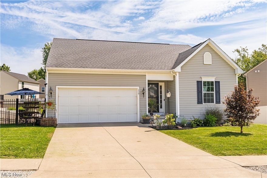 **Your Perfect Perry Ranch Awaits - 880 Starr Ridge St SE, Massillon, OH 44646**
Discover modern comfort in this 3-bed, 2-bath ranch home, nestled in Perry, offering pond views.
The open floor plan seamlessly connects a great room, dining area, and a fully equipped kitchen, complete with a breakfast bar and ample counter space. The split bedroom design ensures master suite privacy, featuring a spacious walk-in closet and full bath. Two more bedrooms and a full bath cater to guests. First-floor laundry near the 2-car garage makes life easy. The huge basement offers storage and is plumbed for a 3rd bathroom offering customization potential. Relax on the deck with pond views, perfect for spring, summer & fall evenings.

Don't miss out! Experience the lifestyle you deserve at 880 Starr Ridge St SE. Schedule your showing today!
