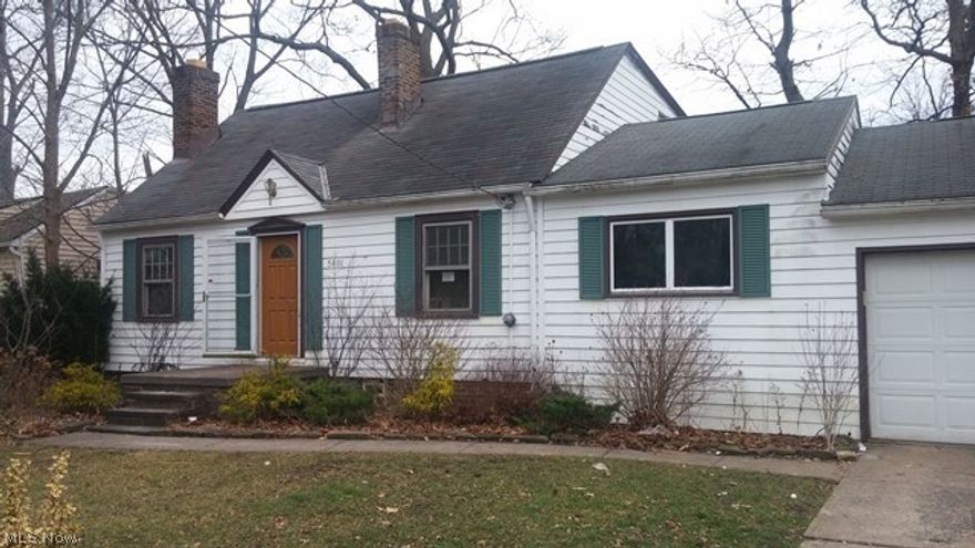 1938 Cape Cod is situated on approximately a quarter of an acre and offers 4 bed, 2 bath, with just under 1200 square feet of living space, plus an attached garage. The home has many of the original features such as the stone fireplace and wood trim. Some of the other features include neutral paint, wall to wall carpet, and comfortably sized bedrooms. With a few cosmetic updates you can create your one of a kind dream home.